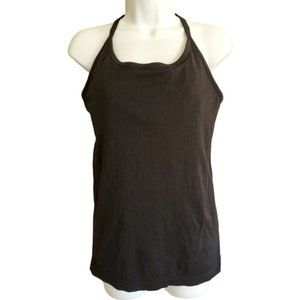 CRZ Yoga Raceback Tank Built in Sports Bra - Black - Size 12/Large